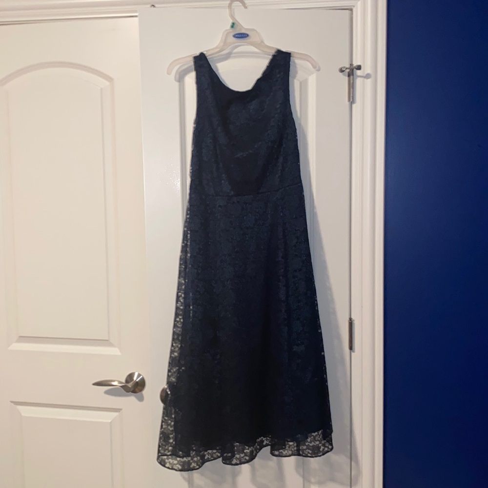 Betsy’s Johnson hunter green lace midi dress